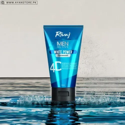 Shore Men Active White Power Face Wash in Pakistan